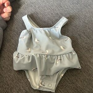 Carter's Little Planet Baby Swimsuit in Light Blue